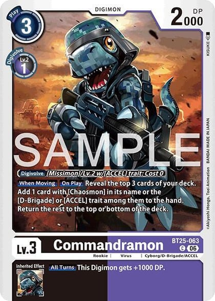 Commandramon, Dual Revolution BT25-063 C