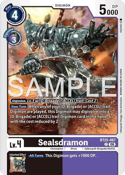 Sealsdramon, Dual Revolution BT25-067 C