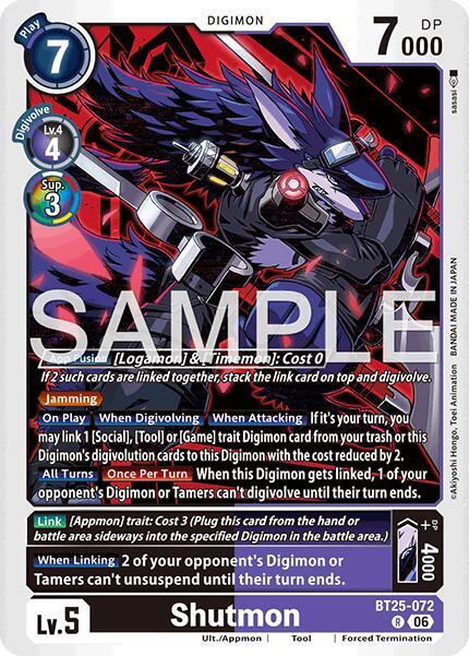 Shutmon, Dual Revolution BT25-072 R