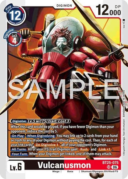 Vulcanusmon, Dual Revolution BT25-075 SR