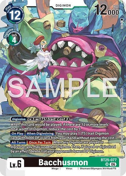 Bacchusmon, Dual Revolution BT25-077 SR