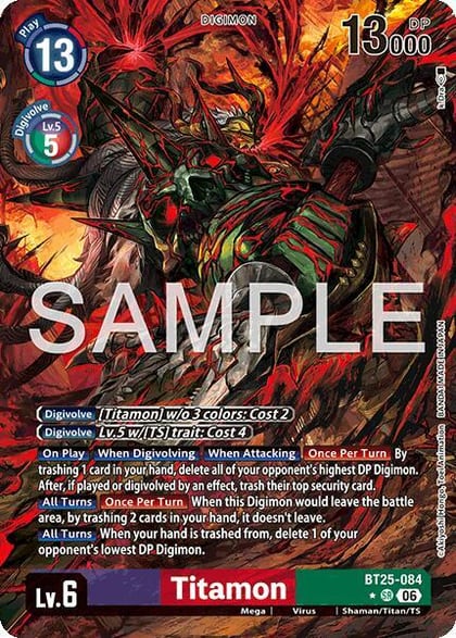 Titamon (Alternate Art), Dual Revolution BT25-084 SR