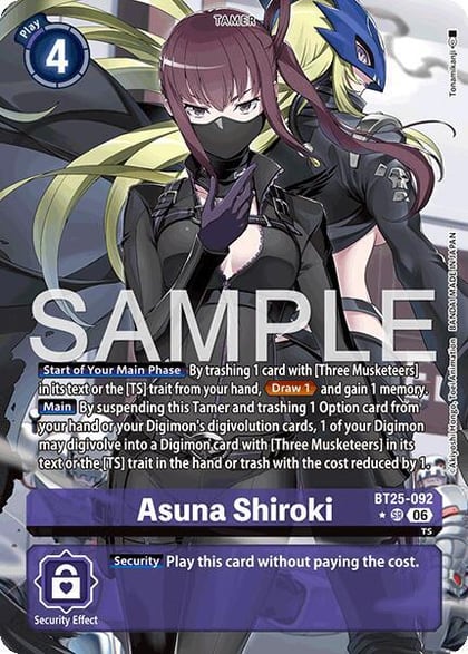 Asuna Shiroki (Alternate Art), Dual Revolution BT25-092 SR
