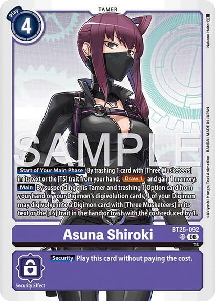 Asuna Shiroki, Dual Revolution BT25-092 SR