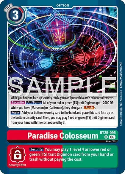 Paradise Colosseum, Dual Revolution BT25-095 U
