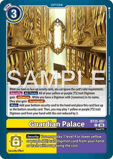 Guardian Palace, Dual Revolution BT25-097 U