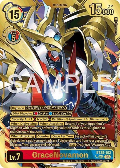 GraceNovamon (Rare Pull), Dual Revolution BT25-103 SEC