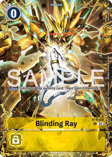 Blinding Ray - BT4-104 (Alternate Art), Dual Revolution BT4-104 R
