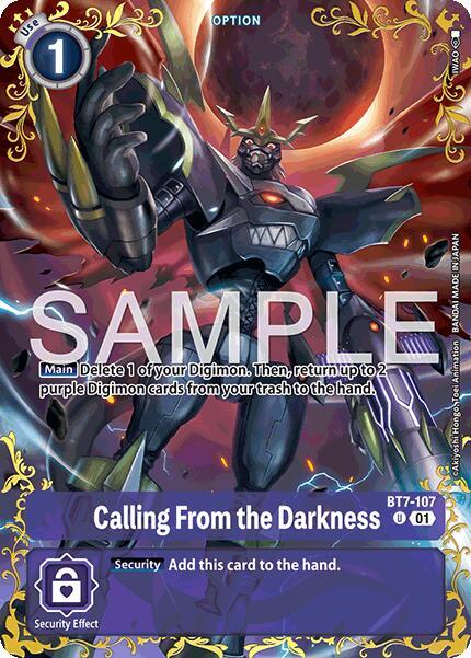 Calling From the Darkness - BT7-107 (Alternate Art), Dual Revolution BT7-107 U