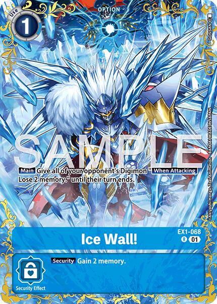 Ice Wall! - EX1-068 (Alternate Art), Dual Revolution EX1-068 R