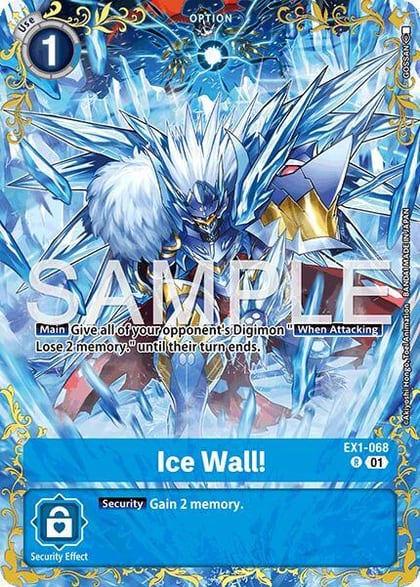 Ice Wall! - EX1-068 (Alternate Art), Dual Revolution EX1-068 R