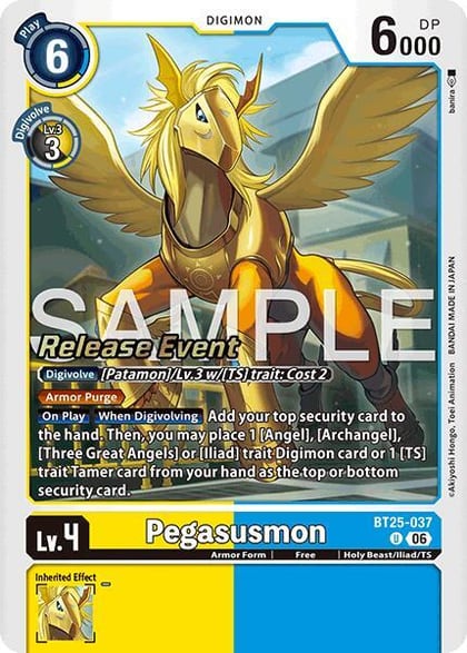 Pegasusmon, Dual Revolution Release Event Cards BT25-037 U