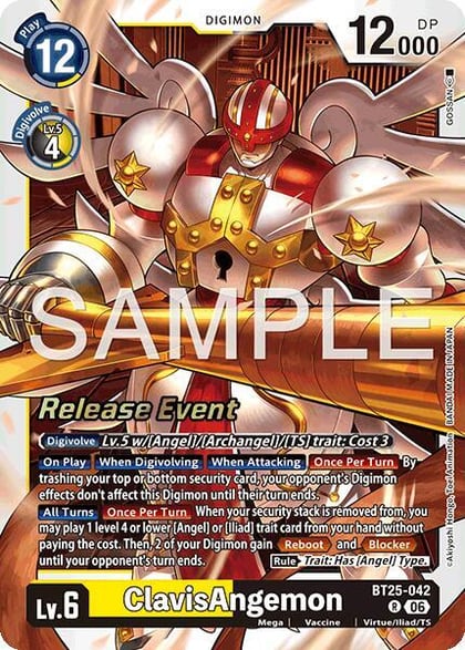 ClavisAngemon, Dual Revolution Release Event Cards BT25-042 R