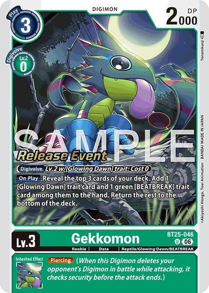 Gekkomon, Dual Revolution Release Event Cards BT25-046 U