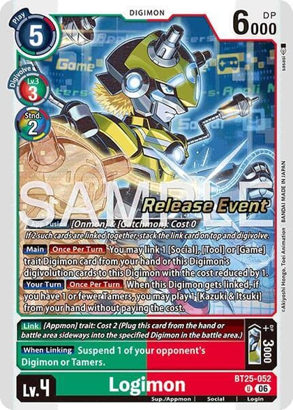 Logimon, Dual Revolution Release Event Cards BT25-052 U