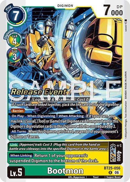 Bootmon, Dual Revolution Release Event Cards BT25-056 R