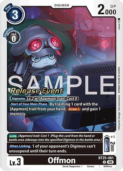 Offmon, Dual Revolution Release Event Cards BT25-061 U