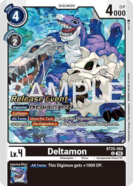 Deltamon, Dual Revolution Release Event Cards BT25-068 U