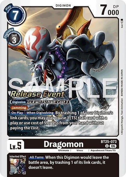 Dragomon, Dual Revolution Release Event Cards BT25-073 U
