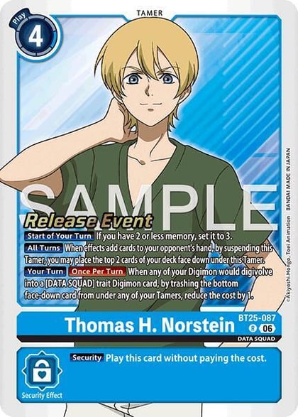 Thomas H. Norstein, Dual Revolution Release Event Cards BT25-087 R