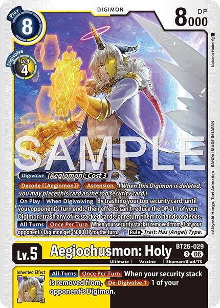 Aegiochusmon: Holy, Timeless Bonds BT26-029 R