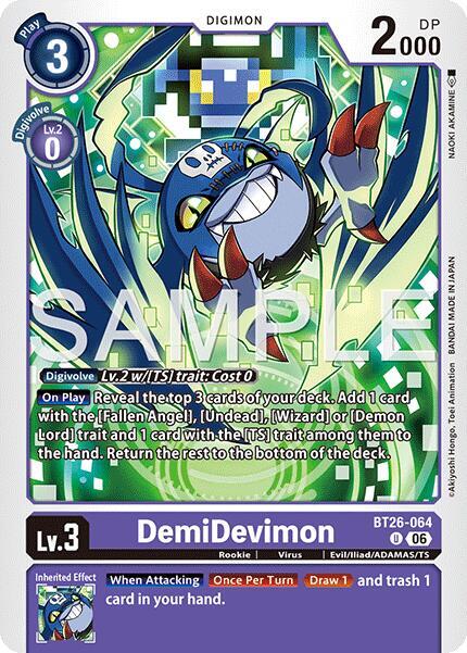DemiDevimon, Timeless Bonds BT26-064 U