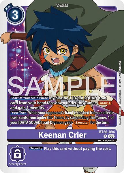 Keenan Crier, Timeless Bonds BT26-094 R