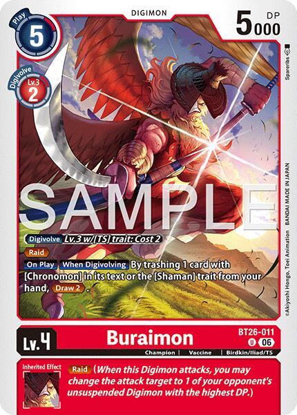 Buraimon, Timeless Bonds BT26-011 U