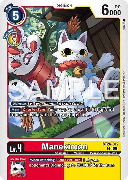Manekimon, Timeless Bonds BT26-012 C