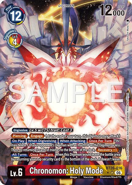 Chronomon: Holy Mode (Alternate Art), Timeless Bonds BT26-016 SR