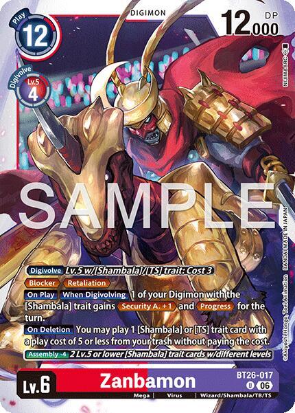 Zanbamon, Timeless Bonds BT26-017 U