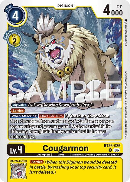 Cougarmon, Timeless Bonds BT26-026 U