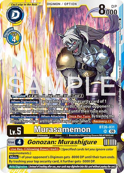 Murasamemon // Gonozan: Murashigure, Timeless Bonds BT26-031 SR