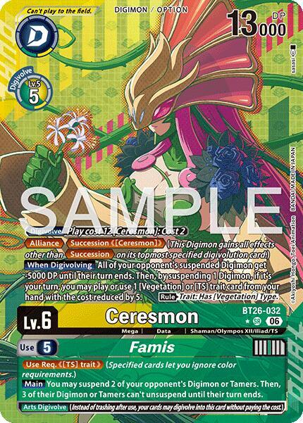 Ceresmon // Famis (Alternate Art), Timeless Bonds BT26-032 SR