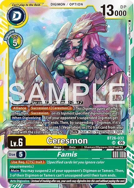 Ceresmon // Famis, Timeless Bonds BT26-032 SR