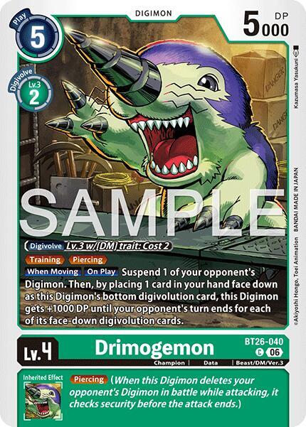 Drimogemon, Timeless Bonds BT26-040 C