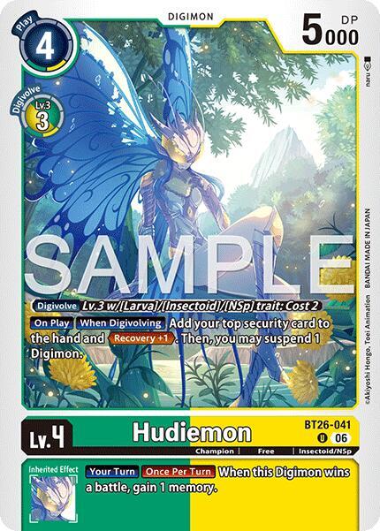 Hudiemon, Timeless Bonds BT26-041 U