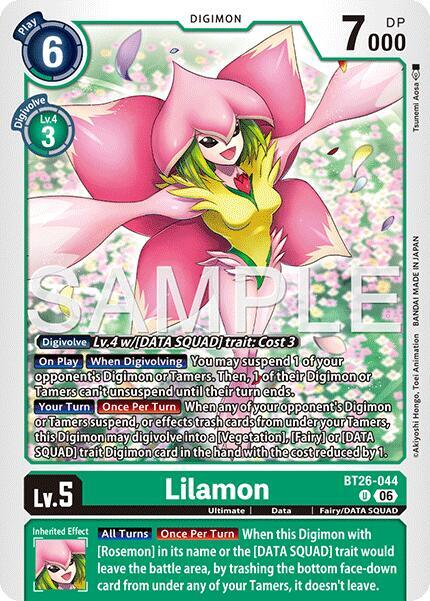 Lilamon, Timeless Bonds BT26-044 U