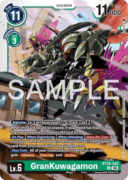 GranKuwagamon, Timeless Bonds BT26-045 U
