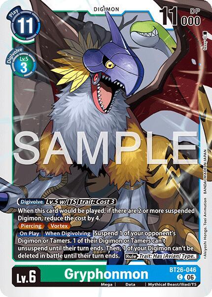 Gryphonmon, Timeless Bonds BT26-046 C