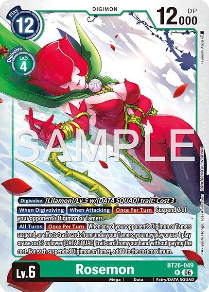 Rosemon, Timeless Bonds BT26-049 R
