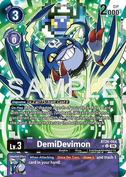 DemiDevimon (Alternate Art), Timeless Bonds BT26-064 U