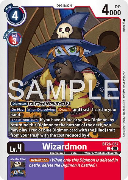 Wizardmon, Timeless Bonds BT26-067 U