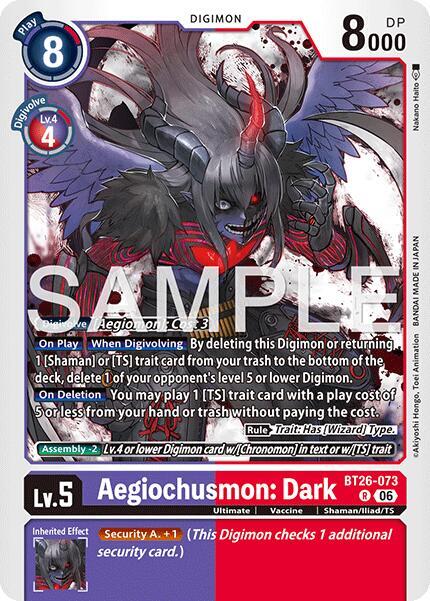 Aegiochusmon: Dark, Timeless Bonds BT26-073 R