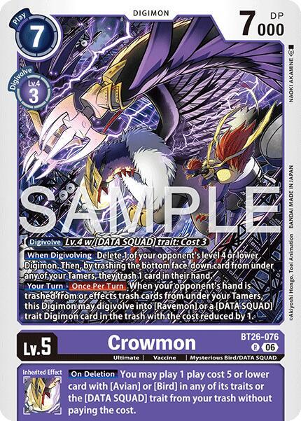 Crowmon, Timeless Bonds BT26-076 R