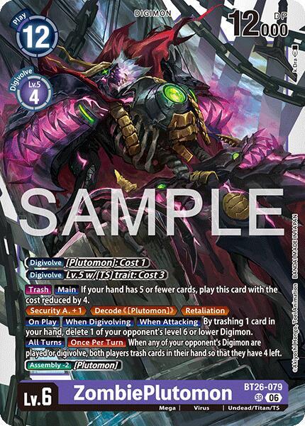 ZombiePlutomon, Timeless Bonds BT26-079 SR