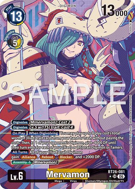 Mervamon (Alternate Art), Timeless Bonds BT26-081 SR