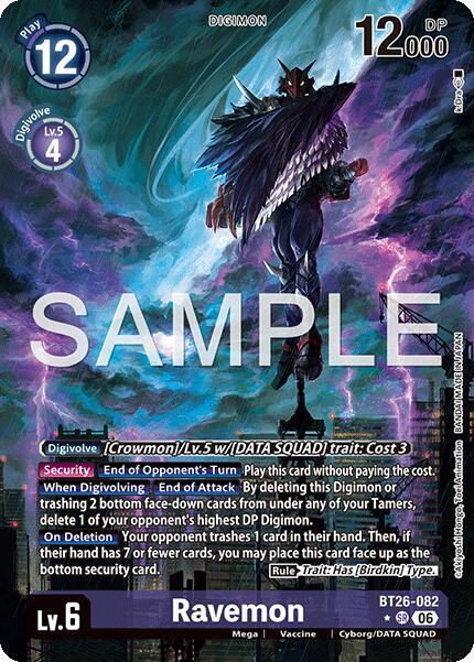 Ravemon (Alternate Art), Timeless Bonds BT26-082 SR