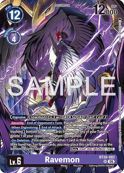 Ravemon, Timeless Bonds BT26-082 SR