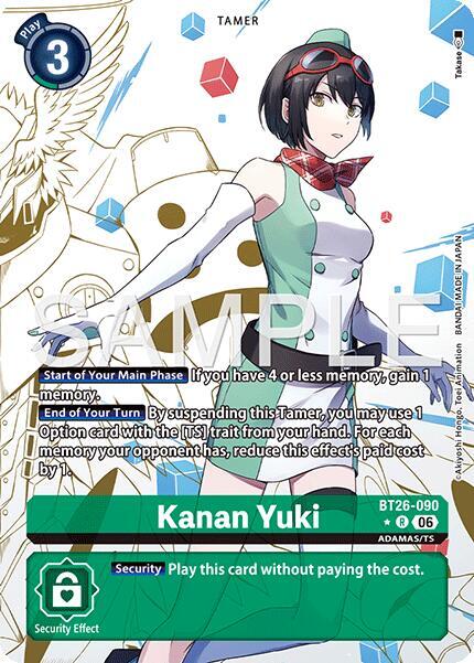 Kanan Yuki (Alternate Art), Timeless Bonds BT26-090 R